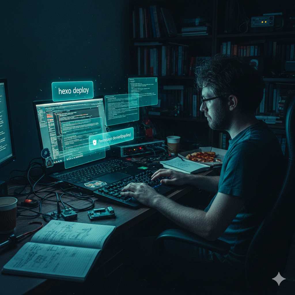 I Didn’t Break GitHub. GitHub Broke Me: A Hexo × Reimu × SSH Deployment War Story